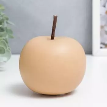 Сувенир керамика "Жёлтое матовое яблоко" 10х8х8 см