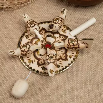 Сувенир "Клюющие курочки", жжёнка, дерево, 15 см