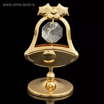 Сувенир «Колокольчик», с кристаллами , 6 см