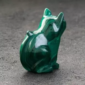 Сувенир "Кошечка средняя", натуральный малахит