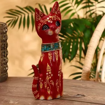 Сувенир "Кошка" албезия 30 см