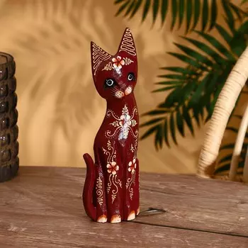 Сувенир "Кошка" албезия 30 см