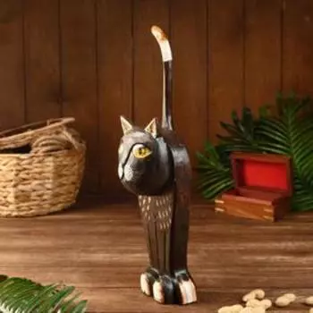 Сувенир "Кошка" дерево 13х10х42 см