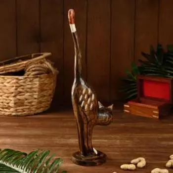 Сувенир "Кошка с длинным хвостом" дерево 13х9х40 см