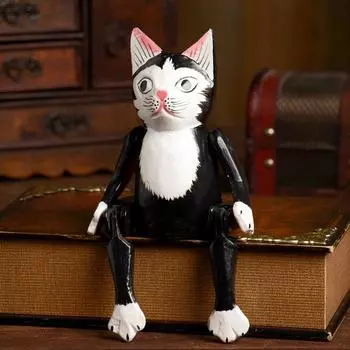 Сувенир "Кошка" висячие лапки, дерево 4,5х9х25 см