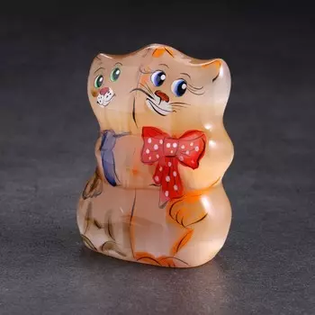 Сувенир "Кошки пара", селенит