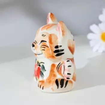 Сувенир "Кот Вий", цвет, гжель