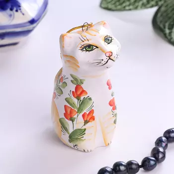 Фигурка керамика «Котик», 8 см, майолика