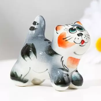 Сувенир «Котик Васька», серый