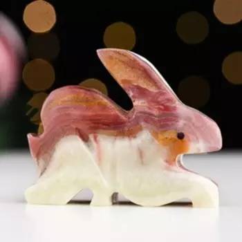 Сувенир «Кролик»,6,4 см, оникс