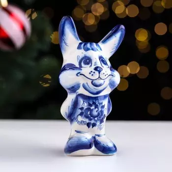 Сувенир Кролик Максим, гжель