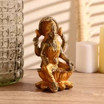 Сувенир "Лакшми" 16 см, бронза