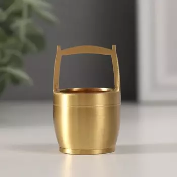 Сувенир латунь "Чаша богатства" 3х3х5 см