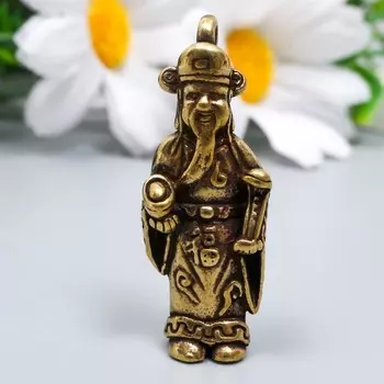 Сувенир латунь "Китайский старец" 3,9х1,5 см