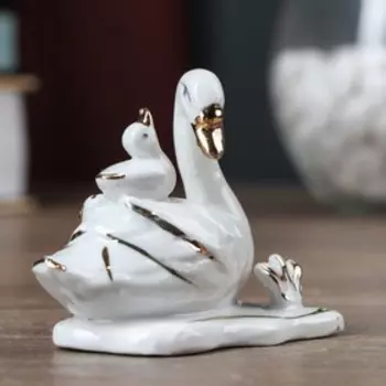 Фигурка керамика «Лебёдушка с деткой», 67.5 см