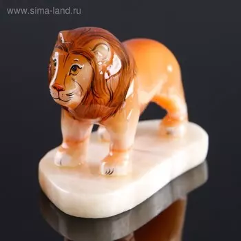 Сувенир «Лев», 8×10 см, селенит