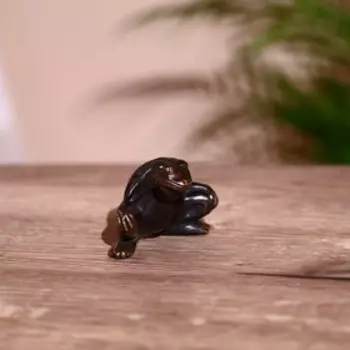 Сувенир "Лягушка" 7х4 см, бронза