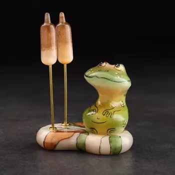 Сувенир "Лягушка в камышах", большая