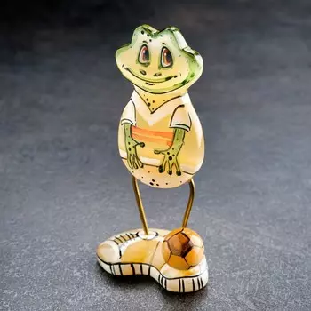 Сувенир "Лягушонок Футболист", селенит