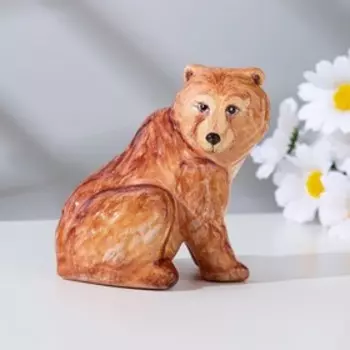 Сувенир "Медведица", ярославская майолика, h=10 см