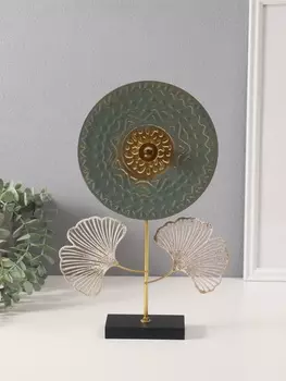 Сувенир металл "Круглый цветок" 6х19,5х32 см