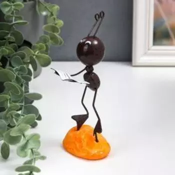 Сувенир металл "Муравей с книгой" 13х4х6 см