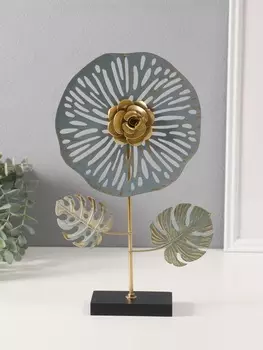 Сувенир металл "Тропический цветок" 6х19,5х32 см