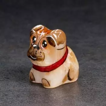 Сувенир "Мопс", селенит