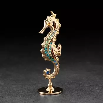 Сувенир "Морской конёк", с кристаллами