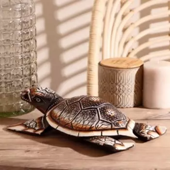 Сувенир "Мудрая черепаха" дерево 30х20х7 см