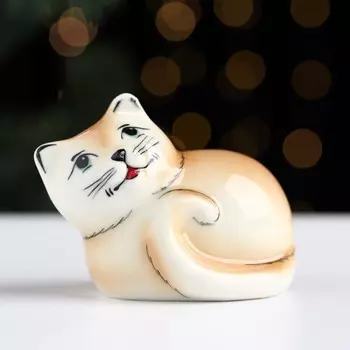 Сувенир "Мурка", гжель, цветной, 7х4,5х6 см