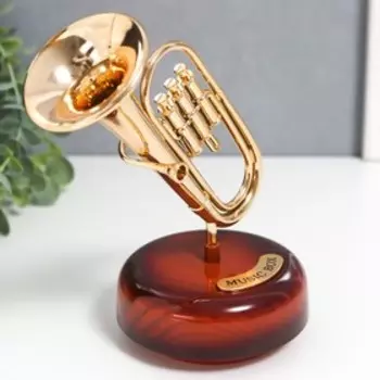 Сувенир музыкальный механический "Туба" 9,5х13,5х16 см