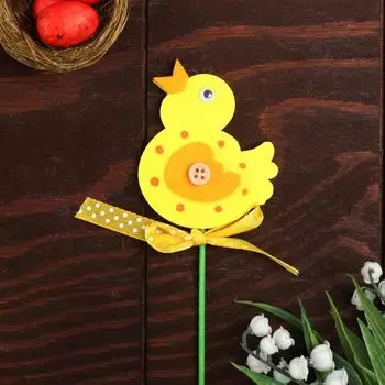 Сувенир на палочке, декор "Цыплёнок"