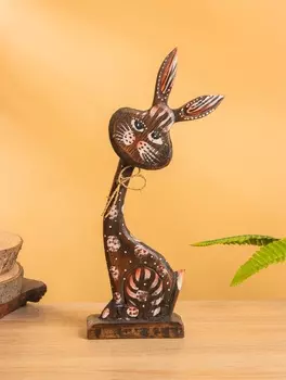 Сувенир на подставке «Заяц», 154.531 см, дерево