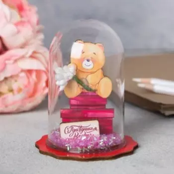 Сувенир настольный «Мишка», 7.5 х 9.5 см