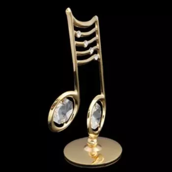 Фигурка металл «Ноты», 5.53.29 см, с кристаллами