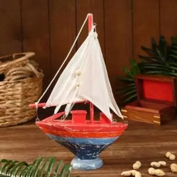 Сувенир "Парусник" дерево 24х8х39 см