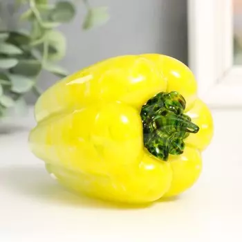 Сувенир "Перец" h 110 мм. (в стеклокрошку) Жел. (З.Л.)
