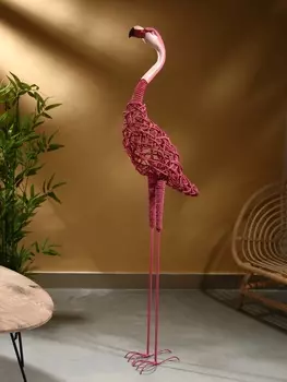 Сувенир плетёный «Фламинго», 3018140 см