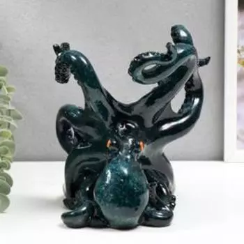 Сувенир подставка под бутылку полистоун"Осьминог" 19х15х20 см