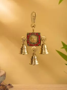 Сувенир подвеска "Солнце" латунь 16х8,5 см