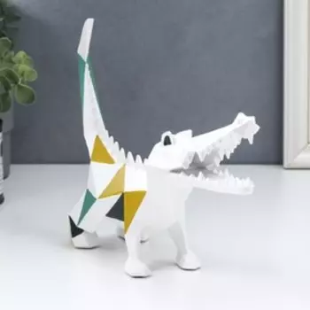 Сувенир полистоун 3D "Крокодил крадётся" 28х7х19 см