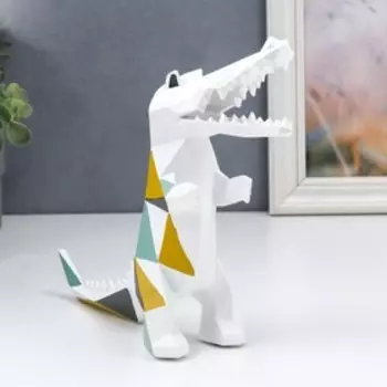 Сувенир полистоун 3D "Крокодил стоит на задних лапах" 28х7х19 см