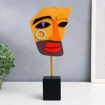 Сувенир полистоун "Абстракция. Портрет мужчины" 25х5х12 см