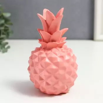 Сувенир полистоун "Ананас розовый" матовый 12х7,5х7,5 см