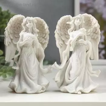 Сувенир полистоун "Ангел-девушка воздушная"МИКС 12,5х7,5х5 см