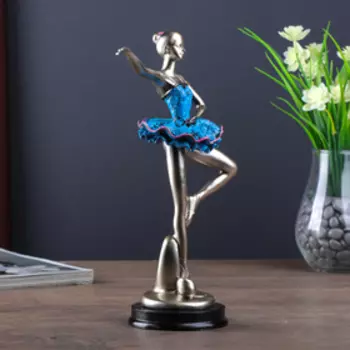 Сувенир полистоун "Балерина в синей пачке" 25х14х9 см