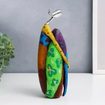 Сувенир полистоун "Девушка - яркие узоры" 25,5х9,5 см