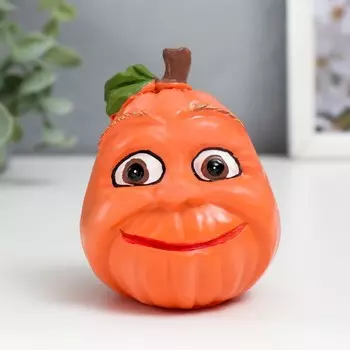 Сувенир полистоун "Довольная тыква" 18х13,5х13,5 см