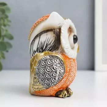 Сувенир полистоун "Филин Генрих пучеглазый" цветной 10х6,5х9 см